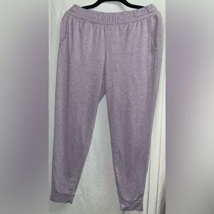 Member's Mark Women's lavender Joggers polyester/spandex blend, size Medium.